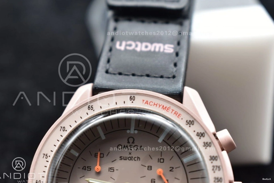 Omega on Jupiter Swatch x Mission Nylon Strap Bioceramic to Quartz Moonwatch 0224